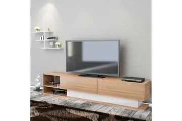 Lofita Tv-bänk - Vit/Teak - Möbler - TV- & Mediamöbler - TV-möbelset