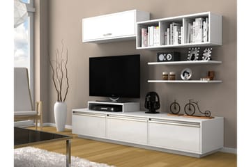 Mediaförvaring Lalenius 180 cm - Vit - Möbler - TV- & Mediamöbler - TV-möbelset