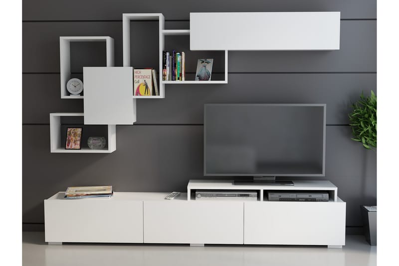 Mediaförvaring Pangler - Vit - Möbler - TV- & Mediamöbler - TV-möbelset