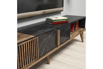 Millay TV-Möbelset 180 cm - Valnöt/Svart - Möbler - TV- & Mediamöbler - TV-möbelset