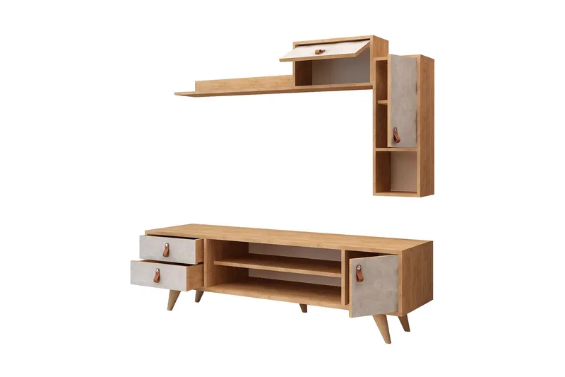 Mod Design Mediaförvaring - Trä/Vit - Möbler - TV- & Mediamöbler - TV-möbelset