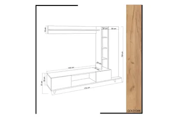 Mod Design Mediaförvaring - Trä/Vit - Möbler - TV- & Mediamöbler - TV-möbelset