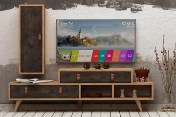 Mod Design Tv-bänk/Skåp - Grå/Trä - Möbler - TV- & Mediamöbler - TV-möbelset