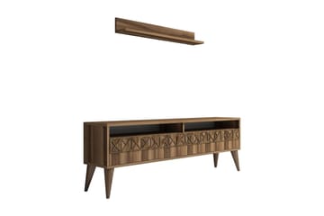 Muennink TV-Möbelset 150 cm - Valnöt - Möbler - TV- & Mediamöbler - TV-möbelset