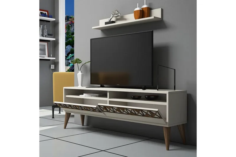 Muennink TV-Möbelset 150 cm - Vit - Möbler - TV- & Mediamöbler - TV-möbelset