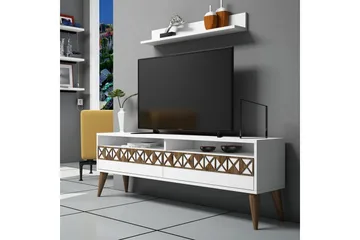 Muennink TV-Möbelset 150 cm - Vit/ek - Möbler - TV- & Mediamöbler - TV-möbelset