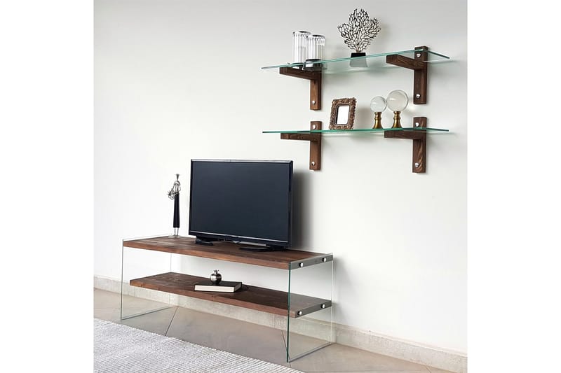 Netherlee TV-Möbelset 45 cm - Valnöt - Möbler - TV- & Mediamöbler - TV-möbelset