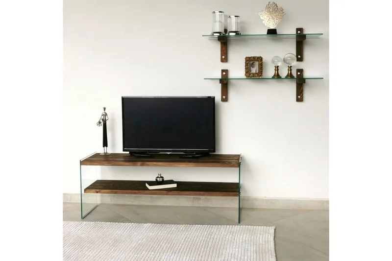 Netherlee TV-Möbelset 45 cm - Valnöt - Möbler - TV- & Mediamöbler - TV-möbelset
