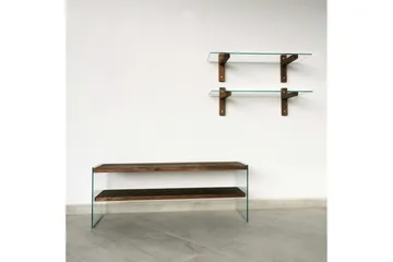 Netherlee TV-Möbelset 45 cm - Valnöt - Möbler - TV- & Mediamöbler - TV-möbelset