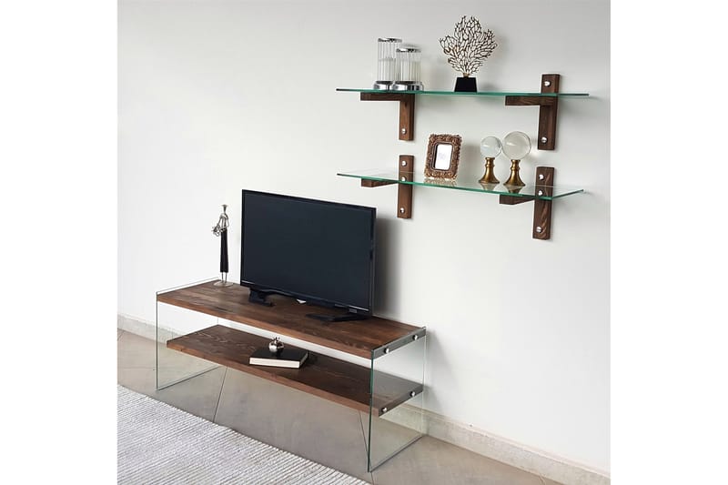 Netherlee TV-Möbelset 45 cm - Valnöt - Möbler - TV- & Mediamöbler - TV-möbelset