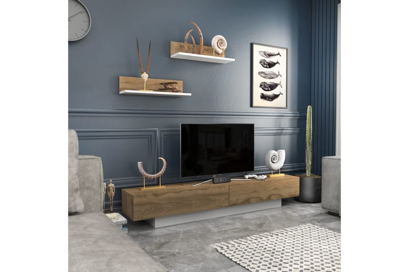 Rinorea Tv-möbelset 180x40 cm - Vit - Möbler - TV- & Mediamöbler - TV-möbelset