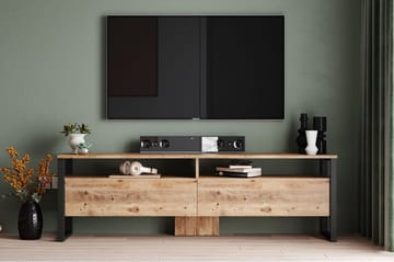 Rinorea Tv-möbelset 180x56 cm - Grön - Möbler - TV- & Mediamöbler - TV-möbelset