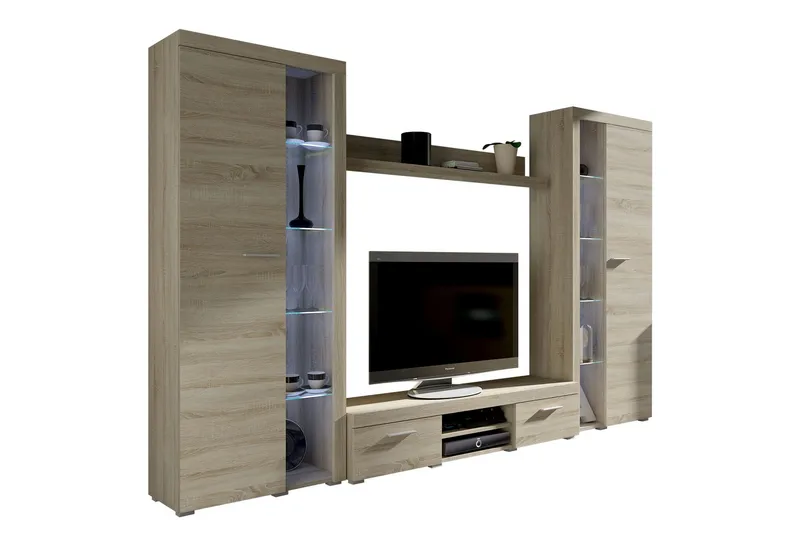 Rumba TV-möbelset 300x34x190 cm - Trä/natur - Möbler - TV- & Mediamöbler - TV-möbelset