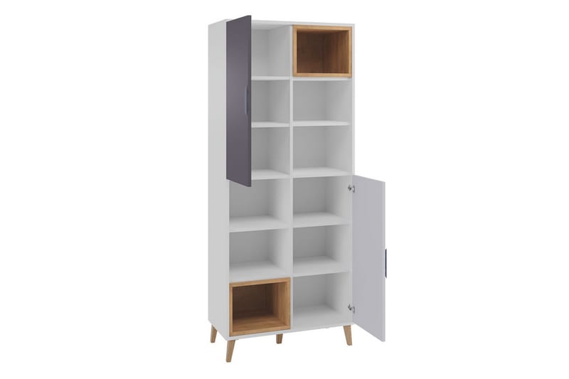 Sayuki Tv-möbelset 120 cm - Vit/Grå - Möbler - TV- & Mediamöbler - TV-möbelset