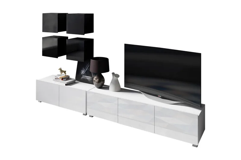Tessan TV-möbelset - Grå/Vit - Möbler - TV- & Mediamöbler - TV-möbelset