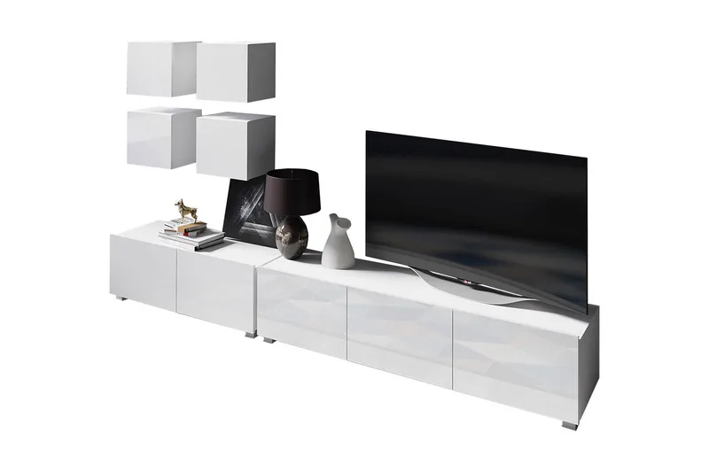 Tessan TV-möbelset - Grå/Vit - Möbler - TV- & Mediamöbler - TV-möbelset