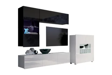 Tessan TV-möbelset - Svart/Vit - Möbler - TV- & Mediamöbler - TV-möbelset