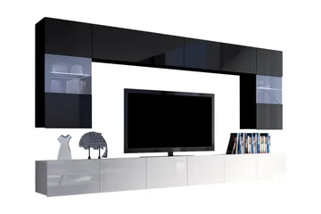 Tessan TV-möbelset - Svart/Vit - Möbler - TV- & Mediamöbler - TV-möbelset