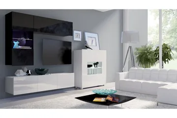 Tessan TV-möbelset - Svart/Vit - Möbler - TV- & Mediamöbler - TV-möbelset