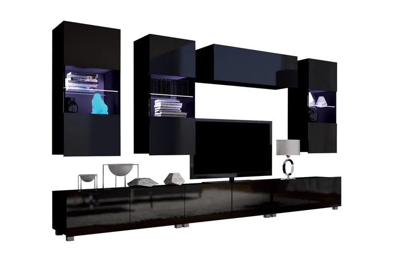 Tessan TV-möbelset - Svart/Vit - Möbler - TV- & Mediamöbler - TV-möbelset