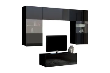 Tessan TV-möbelset - Svart/Vit - Möbler - TV- & Mediamöbler - TV-möbelset