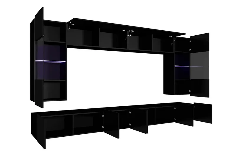 Tessan TV-möbelset - Svart/Vit - Möbler - TV- & Mediamöbler - TV-möbelset