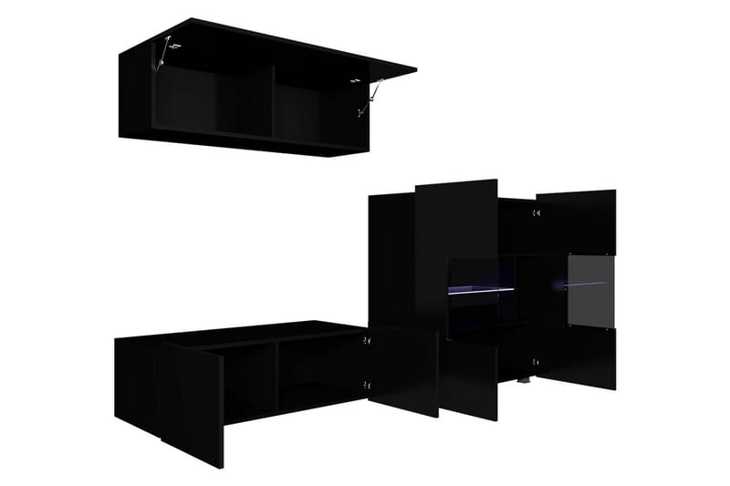 Tessan TV-möbelset - Svart/Vit - Möbler - TV- & Mediamöbler - TV-möbelset
