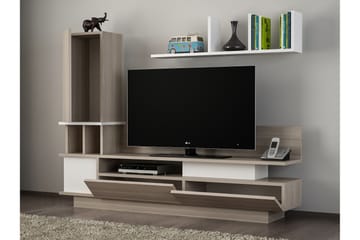 Tv-bänk Muoi med Dold Förvaring - Vit - Möbler - TV- & Mediamöbler - TV-möbelset