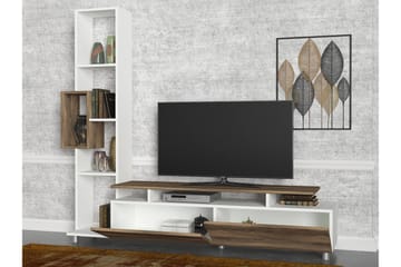 Tv-bänk Nathalie - Vit|Valnöt - Möbler - TV- & Mediamöbler - TV-möbelset