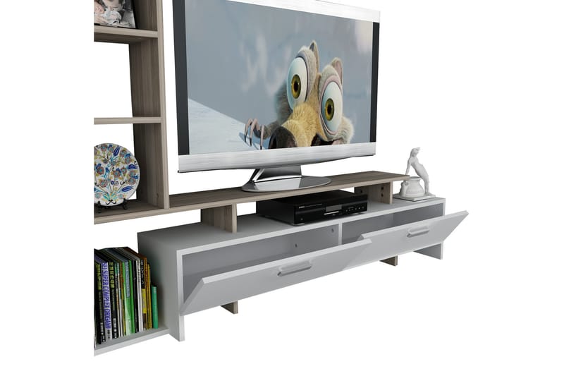 Tv-bänk Shenita - Vit - Möbler - TV- & Mediamöbler - TV-möbelset