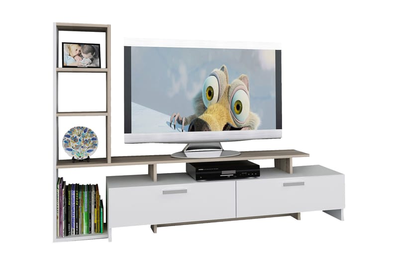 Tv-bänk Shenita - Vit - Möbler - TV- & Mediamöbler - TV-möbelset