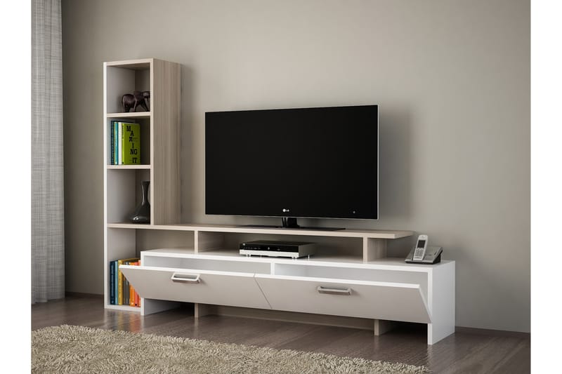 Tv-bänk Shenita - Vit - Möbler - TV- & Mediamöbler - TV-möbelset