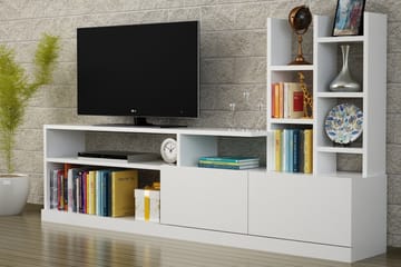 Tv-bänk Tessie - Vit - Möbler - TV- & Mediamöbler - TV-möbelset