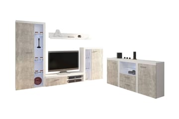 TV-möbel Rumba - Vit/Betong - Möbler - TV- & Mediamöbler - TV-möbelset