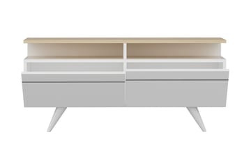 TV-möbelset 35x150 cm 2 Skåp - Natur/Vit - Möbler - TV- & Mediamöbler - TV-möbelset