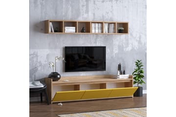 TV-möbelset 35x150 cm - Natur/Gul - Möbler - TV- & Mediamöbler - TV-möbelset