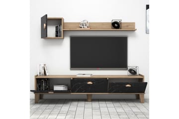 TV-möbelset 35x178 cm - Natur/Svart - Möbler - TV- & Mediamöbler - TV-möbelset