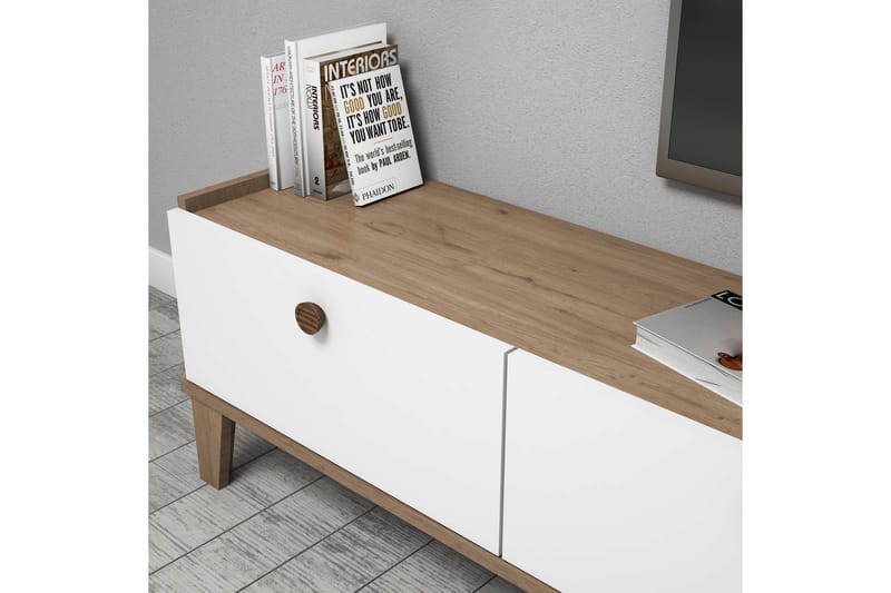 TV-möbelset 35x178 cm - Natur/Vit - Möbler - TV- & Mediamöbler - TV-möbelset