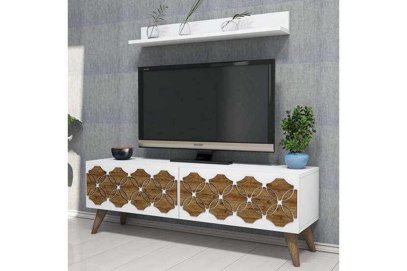 TV-Möbelset Amtorp 120 cm - Vit - Möbler - TV- & Mediamöbler - TV-möbelset