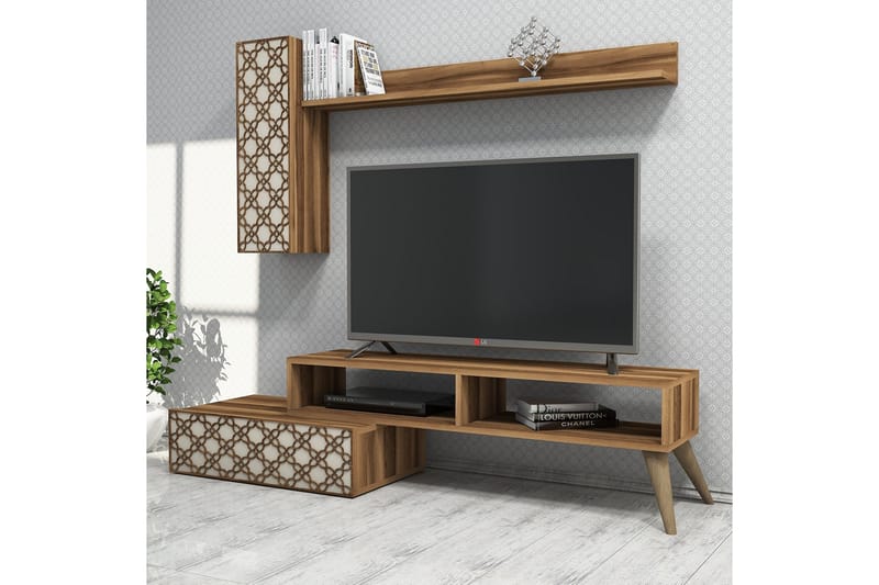 TV-Möbelset Amtorp 150 cm - Brun - Möbler - TV- & Mediamöbler - TV-möbelset