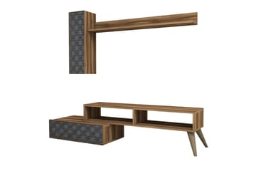 TV-Möbelset Amtorp 150 cm - Brun/Grå - Möbler - TV- & Mediamöbler - TV-möbelset