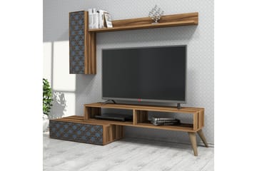 TV-Möbelset Amtorp 150 cm - Brun/Grå - Möbler - TV- & Mediamöbler - TV-möbelset