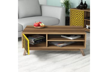 TV-Möbelset Amtorp 160 cm - Brun|Gul - Möbler - TV- & Mediamöbler - TV-möbelset