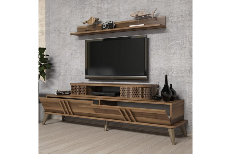 TV-Möbelset Amtorp 168 cm - Brun - TV-möbelset