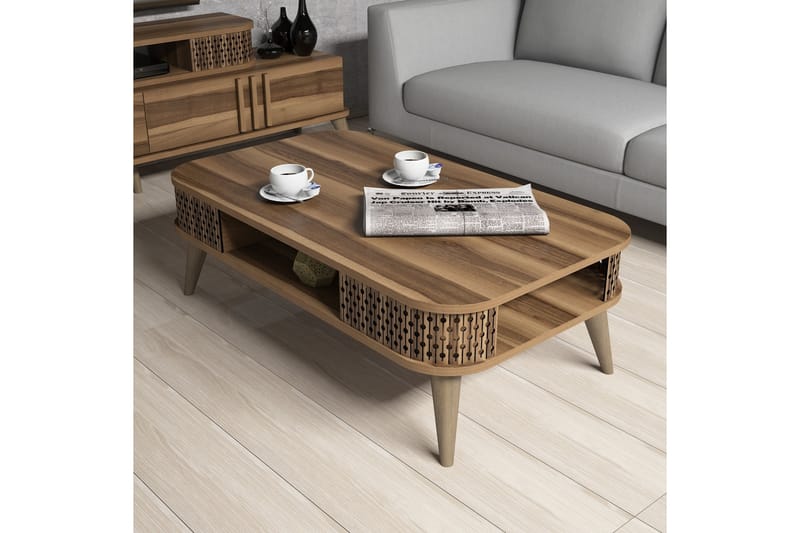 TV-Möbelset Amtorp 168 cm - Brun - Möbler - TV- & Mediamöbler - TV-möbelset