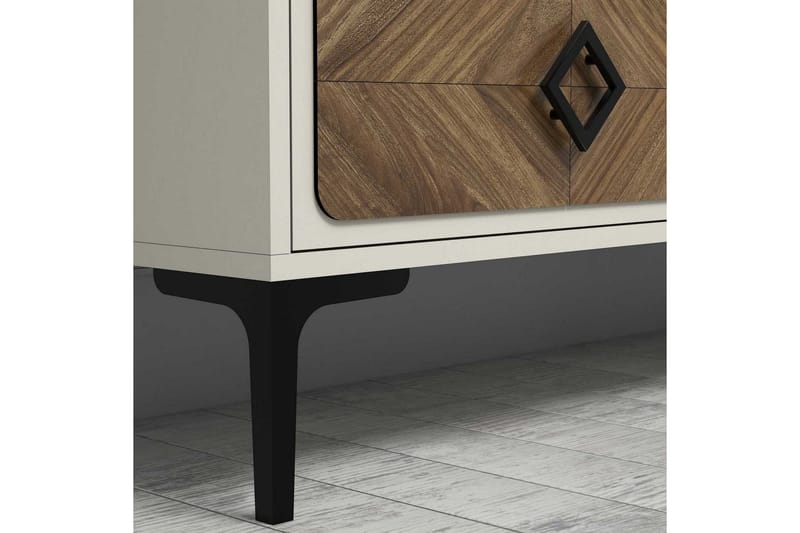 TV-Möbelset Amtorp 180 cm - Brun/Vit - Möbler - TV- & Mediamöbler - TV-möbelset