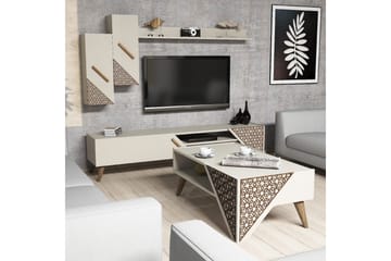 TV-Möbelset Amtorp 180 cm - Vit - Möbler - TV- & Mediamöbler - TV-möbelset