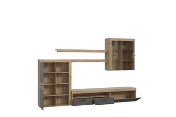 Tv-möbelset Dagopol 41x300 cm - Brun/Grå - Möbler - TV- & Mediamöbler - TV-möbelset