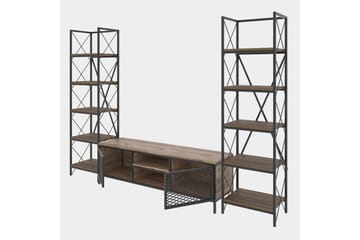 TV-Möbelset Desposito 150 cm - Trä|Natur|Svart - Möbler - TV- & Mediamöbler - TV-möbelset