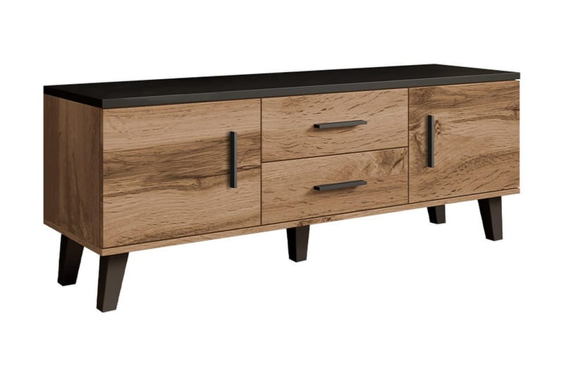 Tv-möbelset Dudley 140 cm - Natur/Svart - Möbler - TV- & Mediamöbler - TV-möbelset